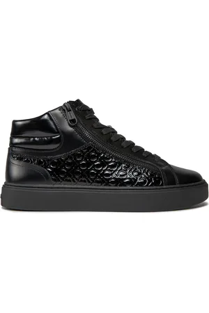 Calvin Klein Sneakersy High Top Lace Up W/Zip Mono HM0HM01276