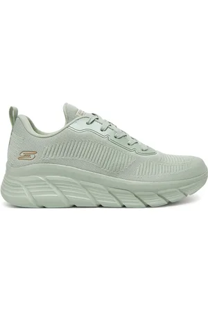 Skechers Sneakersy Bobs B Flex Hi-Flying Hi 117385/SAGE Zelená