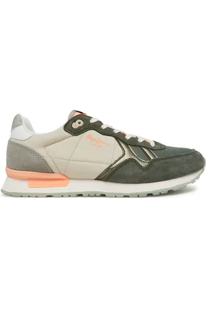 Pepe Jeans Sneakersy Brit Camp W PLS40038 Zelená