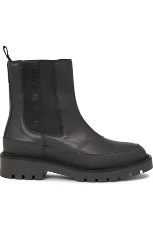 Calvin Klein Kotníková obuv s elastickým prvkem Combat Mid Chelsea Wn YW0YW01254