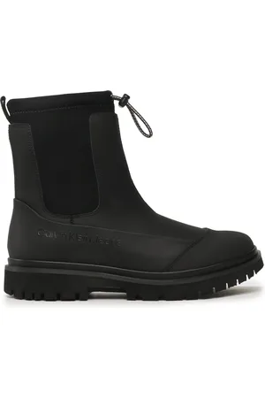Calvin Klein Polokozačky Chunky Combat Chelsea Boot Rub YW0YW01065