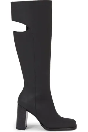 Calvin Klein Kozačky Long Heel Zip Boot Cut Out Edgy YW0YW01253