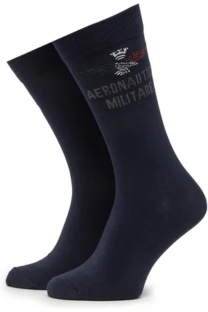 Aeronautica Militare Pánské klasické ponožky 251CZ010L499 Tmavomodrá