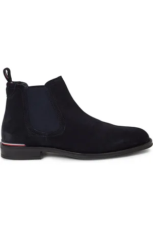 Tommy Hilfiger Kotníková obuv s elastickým prvkem Core Rwb Hilfiger Suede Chelsea FM0FM04757