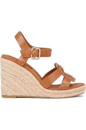 Tommy Hilfiger Espadrilky Espadrille High Wedge Leather FW0FW07925