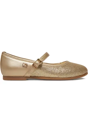 Tommy Hilfiger Baleríny Ballerina T4A3-33930-0572 M Zlatá