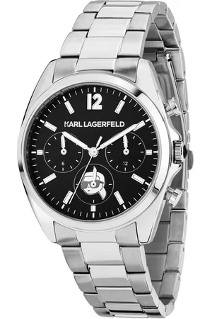 Karl Lagerfeld Hodinky R0553101504 Stříbrná