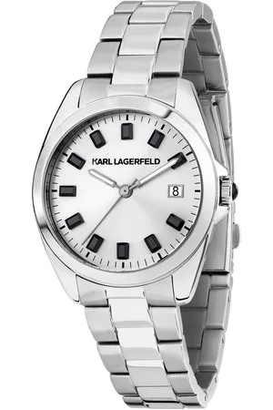 Karl Lagerfeld Hodinky R0553101514 Stříbrná