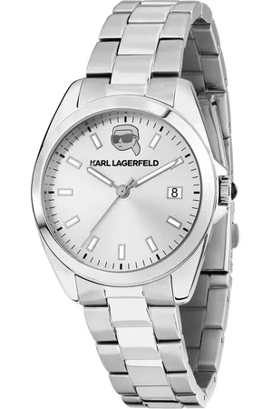 Karl Lagerfeld Hodinky R0553101517 Stříbrná