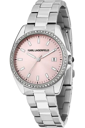 Karl Lagerfeld Hodinky R0553101512 Stříbrná