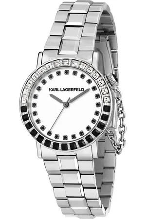 Karl Lagerfeld Hodinky R0553100501 Stříbrná