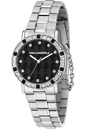 Karl Lagerfeld Hodinky R0553100502 Stříbrná