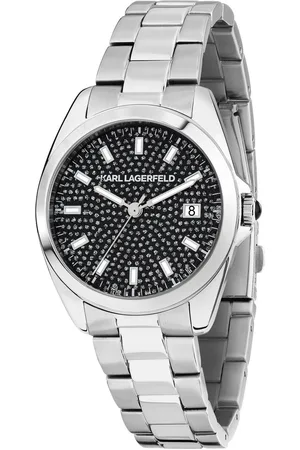 Karl Lagerfeld Hodinky R0553101508 Stříbrná