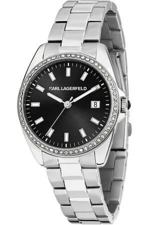 Karl Lagerfeld Hodinky R0553101511 Stříbrná