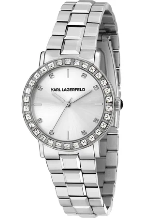 Karl Lagerfeld Hodinky R0553100511 Stříbrná