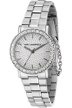 Karl Lagerfeld Hodinky R0553100506 Stříbrná
