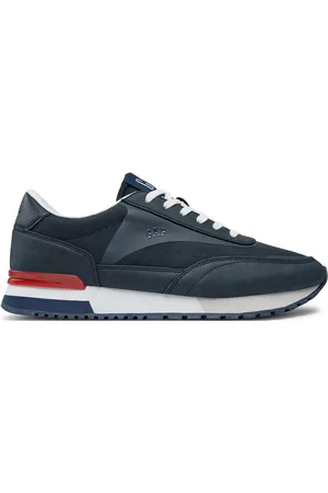 GAP Sneakersy New York Nyl M GAF004F5SMEBWHGP Tmavomodrá