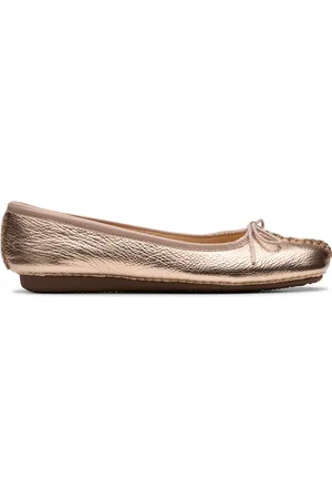 Clarks Baleríny Freckle Ice 26181353 Zlatá