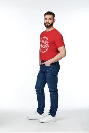 Cross Jeans Pánské džíny Jack modré
