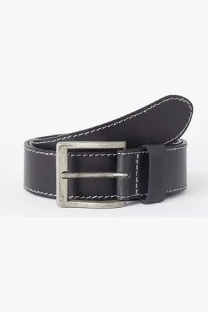 Wrangler Stitched Belt Black