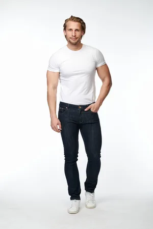 Cross Jeans Pánské džíny Johnny modré