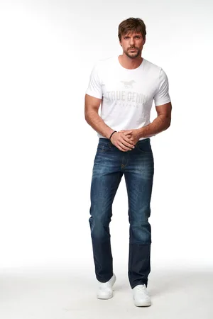 Cross Jeans Pánské džíny Antonio modré