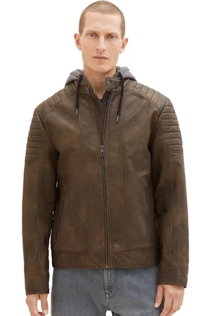 TOM TAILOR Pánská bunda hnědá-3XL