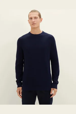 TOM TAILOR Pánský svetr modrý-3XL