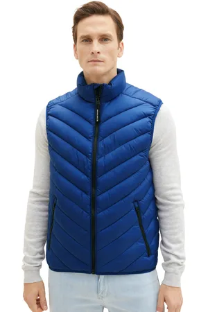TOM TAILOR Pánská vesta modrá-XL