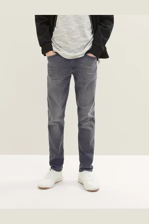 TOM TAILOR 1035511 Slim Tapered 10228 Overdyed Grey Denim Pánské jeans