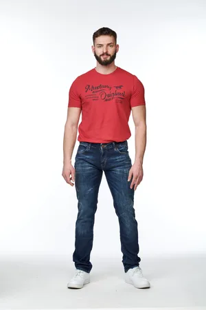 Cross Jeans Pánské džíny Johnny modré