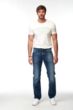 Cross Jeans Pánské džíny Antonio modré