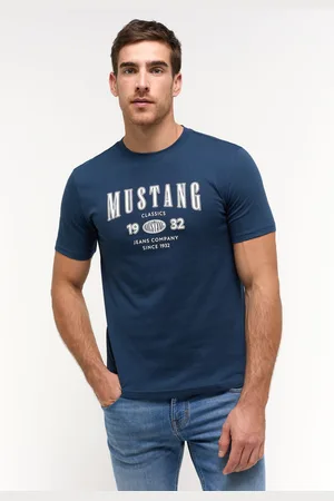 Mustang Pánské tričko k.r. modré-L