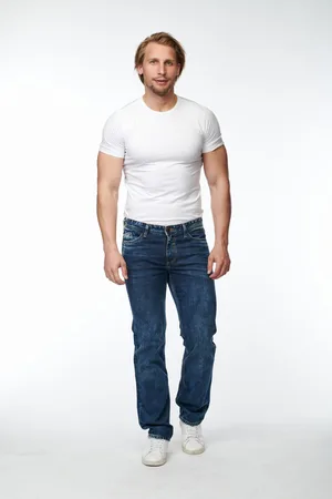 Cross Jeans Pánské džíny Antonio modré