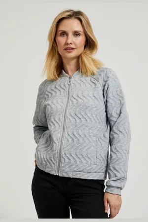 MOODO Dámská podzimní bunda šedá-XL