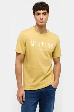 Mustang Pánské tričko k.r. žluté-3XL