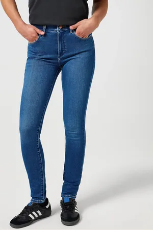 Wrangler Dámské džíny High Skinny klasicky modré-seprané-26/32