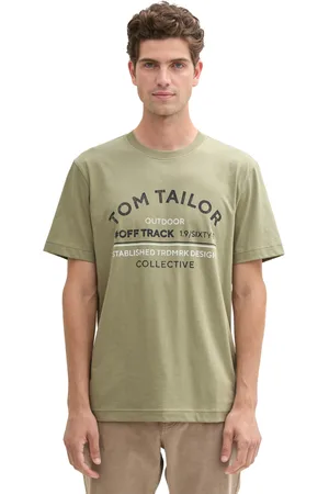TOM TAILOR Pánské tričko zelené