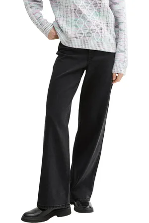 TOM TAILOR Dámské džíny Wide Leg černé-S