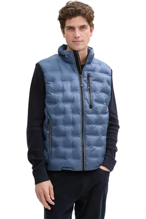 TOM TAILOR Pánská vesta modrá
