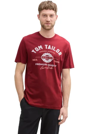 TOM TAILOR Pánské tričko červené
