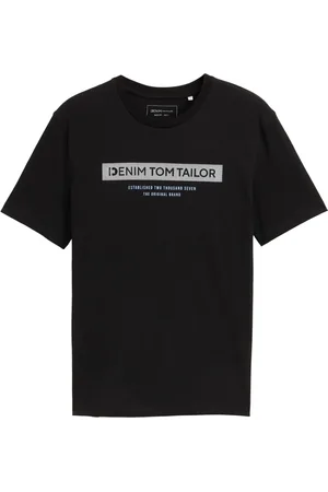 TOM TAILOR Pánské tričko černé