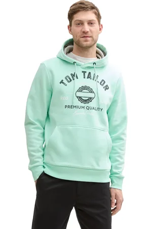 TOM TAILOR Pánská mikina mátově zelená
