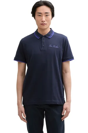 TOM TAILOR Pánské polo tričko modré
