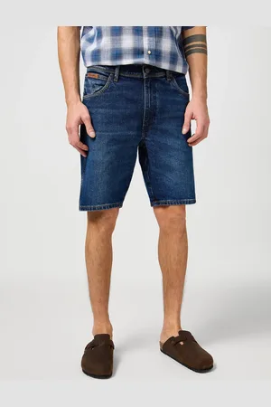 Wrangler Pánské kraťasy Texas Shorts tmavě modré-seprané-36