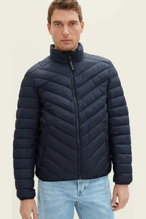 TOM TAILOR Pánská podzimní bunda modrá-S