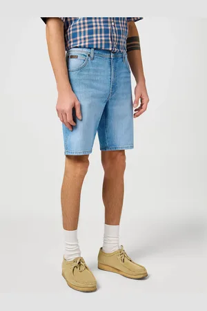 Wrangler Pánské kraťasy Texas Shorts světle modré-seprané-34