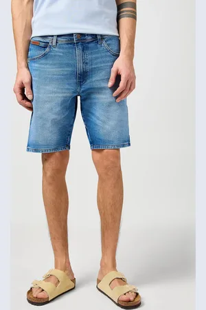 Wrangler Pánské kraťasy Texas Shorts světle modré-seprané-34
