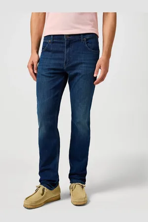 Wrangler Pánské džíny Greensboro tmavě modré-seprané-33/34
