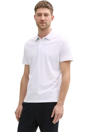 TOM TAILOR Pánské polo tričko bílé